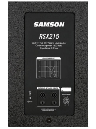 Samson RSX 215 Dual 15" Passive PA Speaker