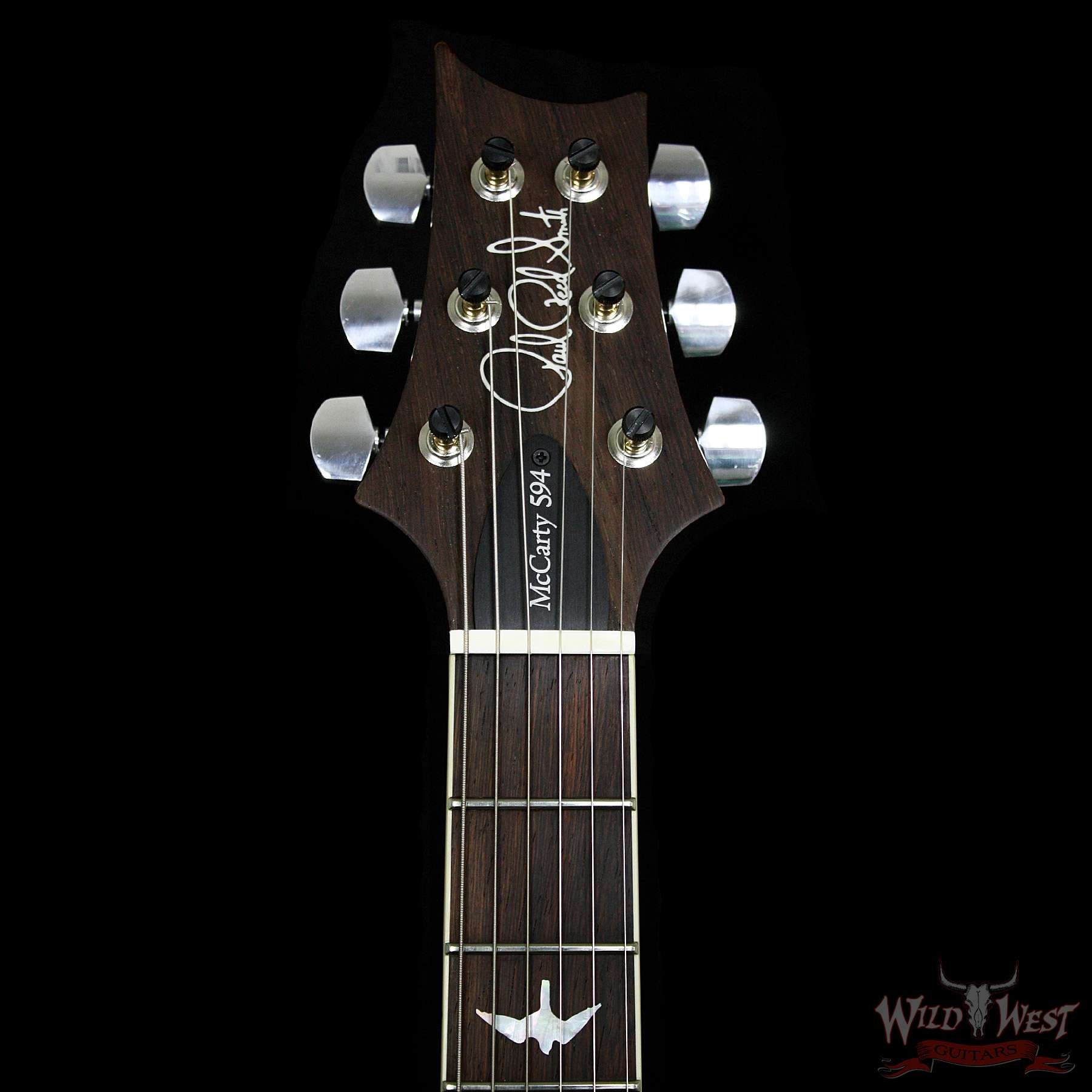 PRS Wood Library 10 Top McCarty 594 Quilt Top River Blue W/Brazilian Rosewood Fretboard