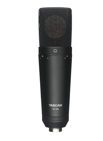 Tascam TM-180 Studio Condenser Microphone with Shockmount, Hard Case, and Zippered Soft Case