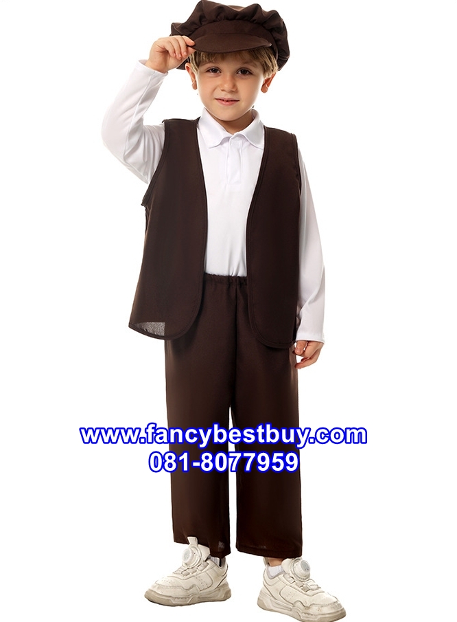 ชุดประจำชาติยุโรป ชุดVictorian Boy ชุดวิคตอเรียน ขนาด L 120-130