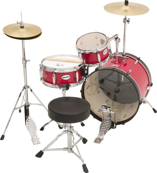 Pulse 3-Piece Deluxe Junior Drum Set