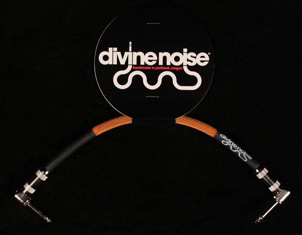 Divine Noise 1' Instrument Patch Cable Ang/Ang Orange