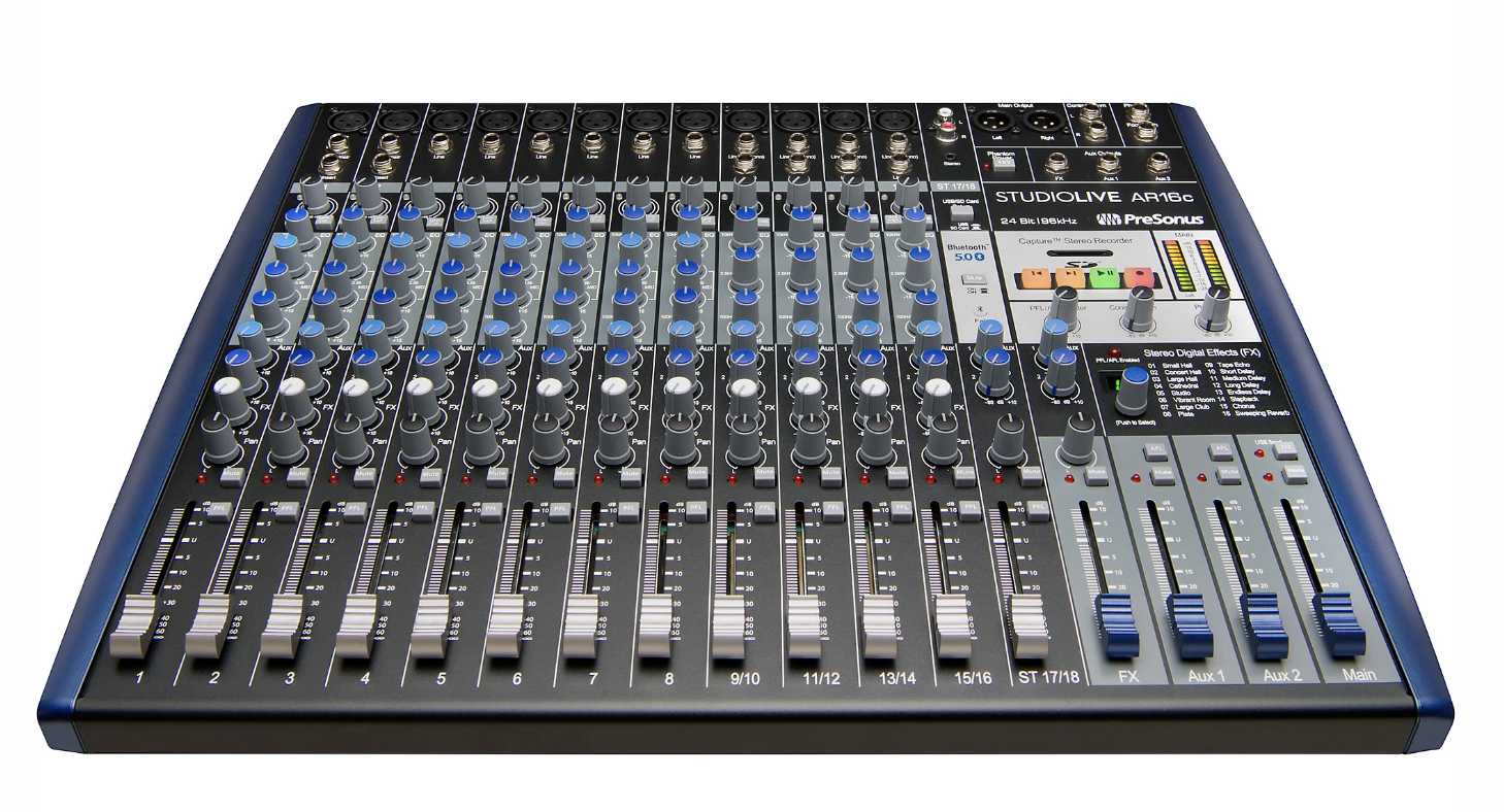Presonus StudioLive AR16c 16-Channel Hybrid Digital/Analog Performance Mixer