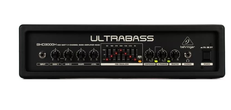 Behringer UltraBass BXD3000H 300-watt 2-channel Bass Head