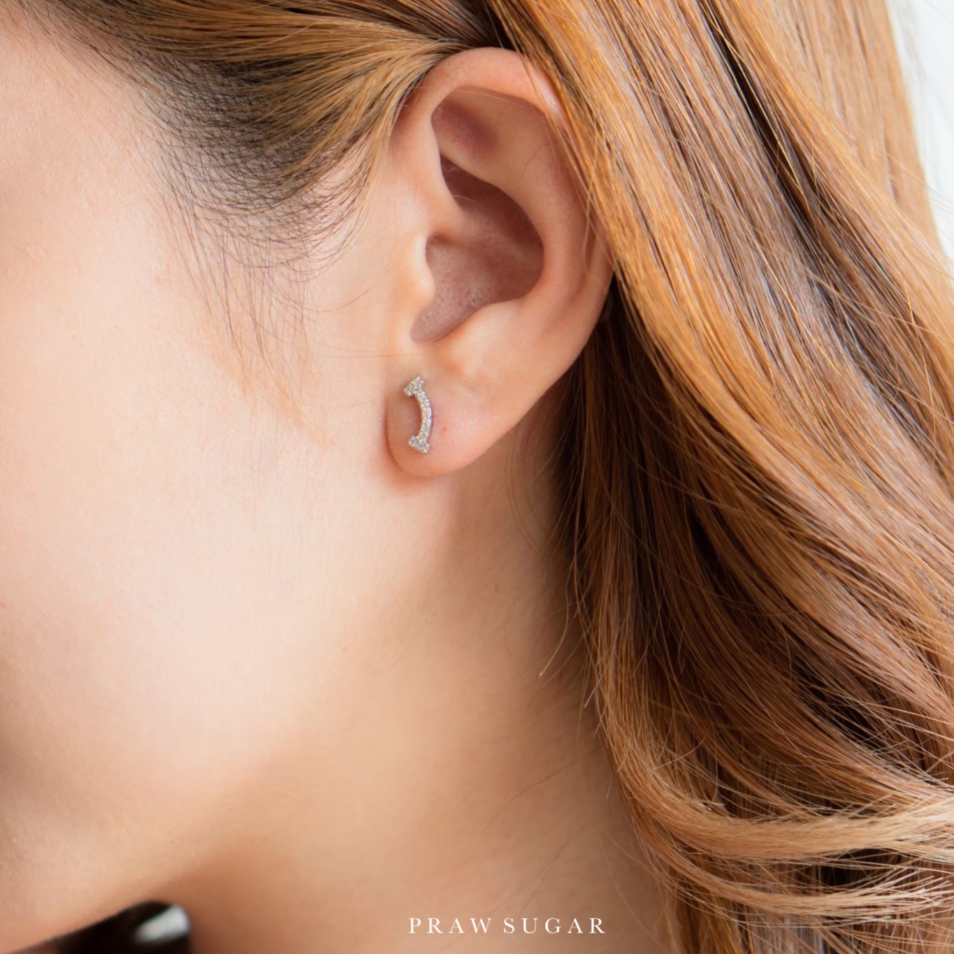 Smiley Earrings - ต่างหูยิ้มได้ (ก้านต่างหูเงินแท้) (มี 2 สี)