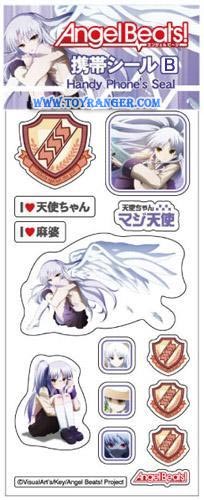 สติ๊กเกอร์นูนติดมือถือ Angel Beats! B (แท้)