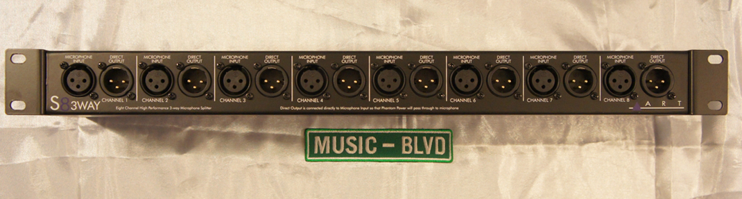ART S8-3Way Eight-Channel Three-Way Mic Splitter