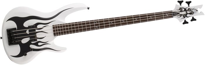 ESP LTD FL-204 Fred Leclercq Electric Bass Guitar Snow White