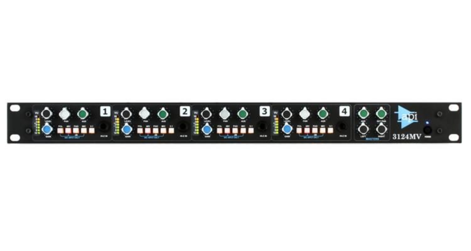 API 3124MV Discrete 4-channel Mic/Line/Instrument Preamp