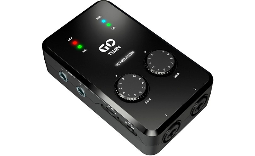 TC-Helicon GO TWIN 2-channel Audio/MIDI Interface for Mobile Devices