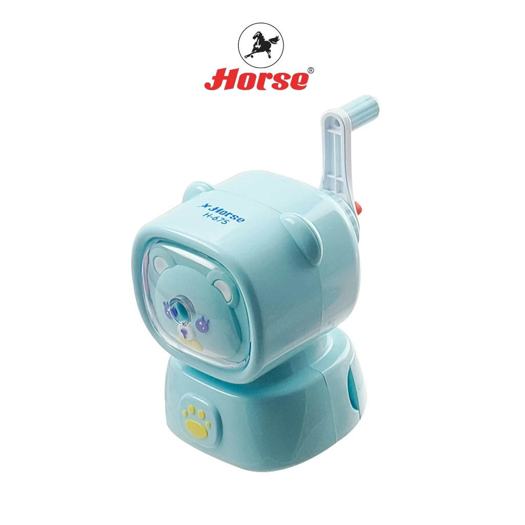 Horse (ตราม้า)เครื่องเหลาดินสด ลายการ์ตูน สีพาสเทล H-675 ตราม้า (จำนวน 1 เครื่อง) คละสี