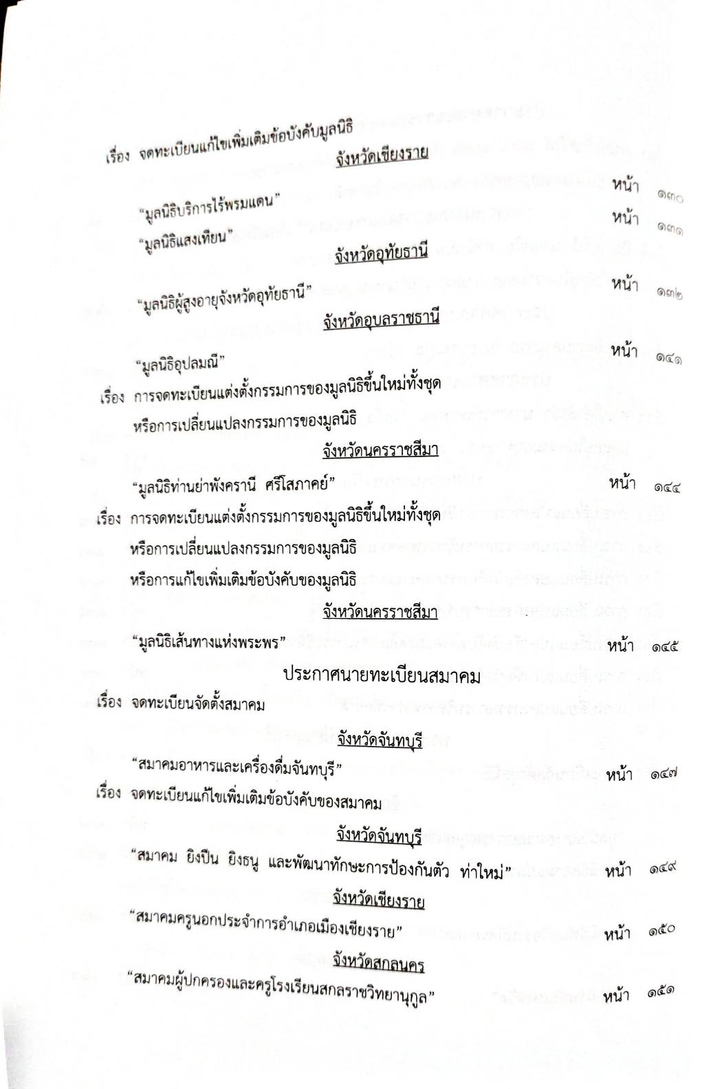 กฎหมายออกใหม่ 53/66 ประกาศกระทรวงการคลัง ฐานะการเงินฯ ประกาศศาลเยาวชนและครอบครัวจังหวัด.. สมาคม - มูลนิธิ