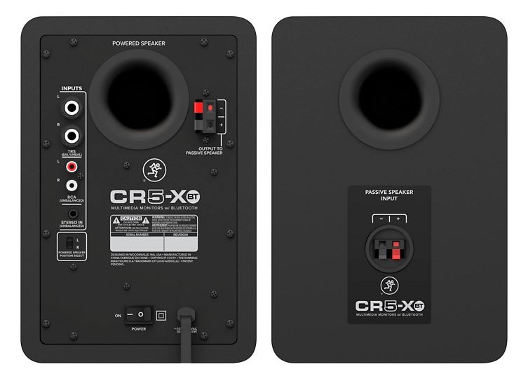 Mackie CR5-XBT 5 Active 80W Bluetooth Multimedia Studio Monitors Pair