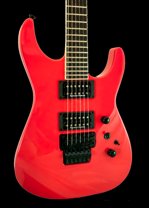 Jackson Custom Select Soloist SL2H Ebony FB Electric Guitar - Special Edition Pink