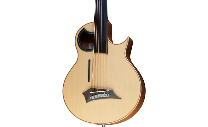 Warwick Alien 6-String Fretless Acoustic-Electric Bass - Natural Hi Polish