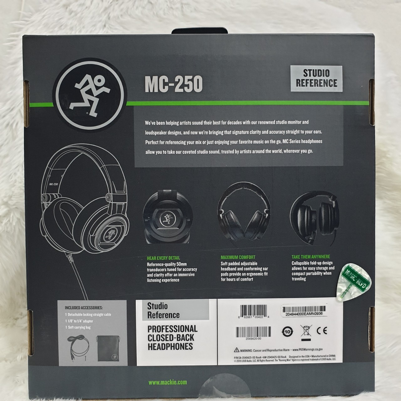 Mackie MC-250 Professional Closed-back Headphones