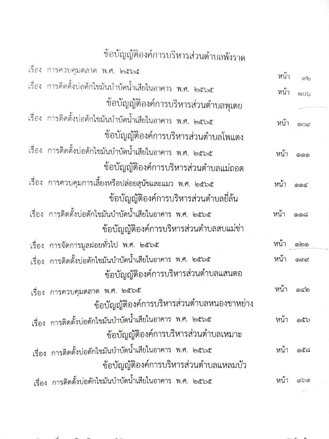กฎหมายใหม่ปี 2567 ตอนที่ 341/67 25 ข้อบัญญัติองค์การบริหารส่วนตำบล