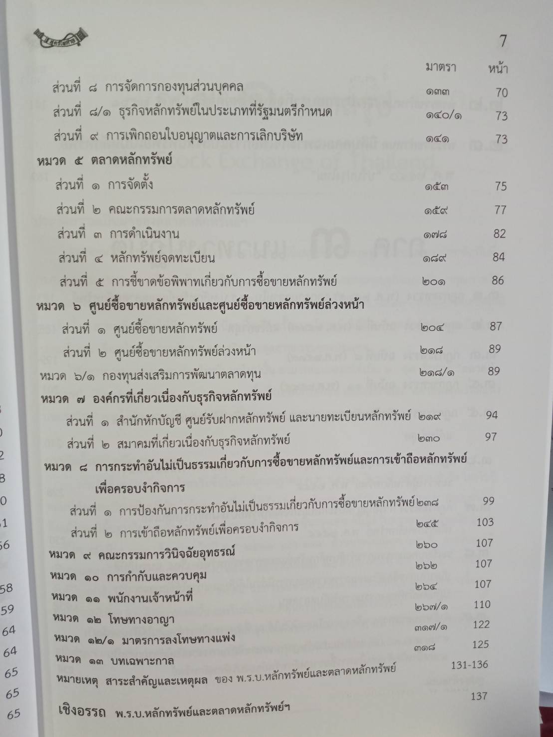 พระราชบัญญัติหลักทรัพย์และตลาดหลักทรัพย์ ฉบับจับประเด็น ปรับปรุงใหม่สุด (5H 02)