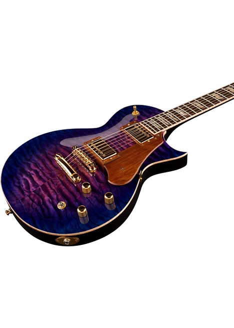 ESP Custom Eclipse Solid Body Electric Guitar - Orchid Purple Sunburst