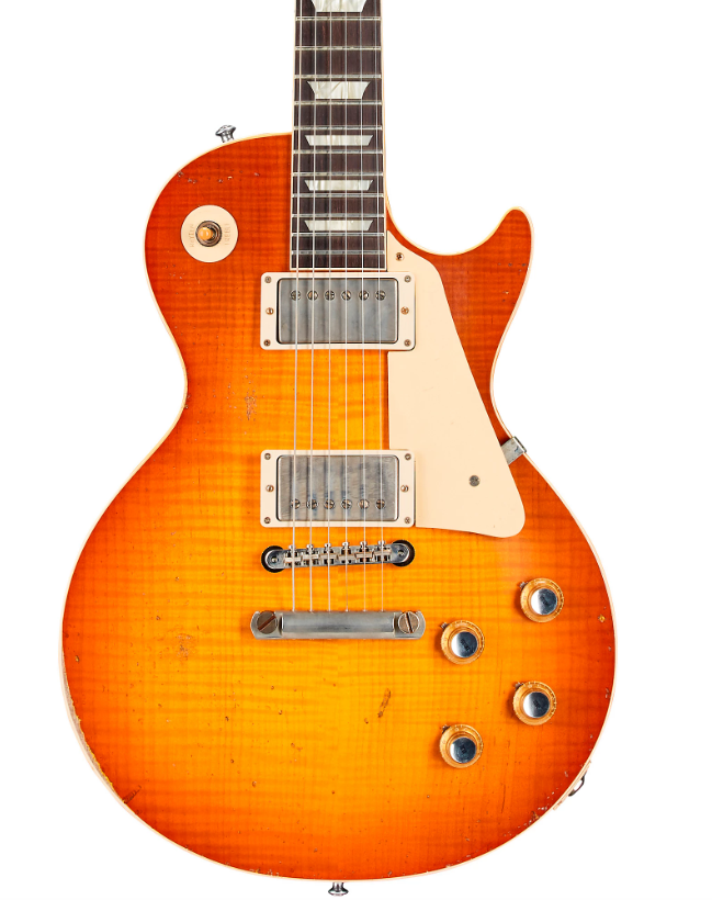 Gibson Custom Murphy Lab 1960 Les Paul Standard Reissue Heavy Aged Electric Guitar Tangerine Burst
