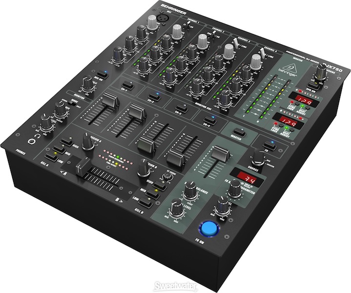 Behringer Pro Mixer DJX750 4-channel DJ Mixer