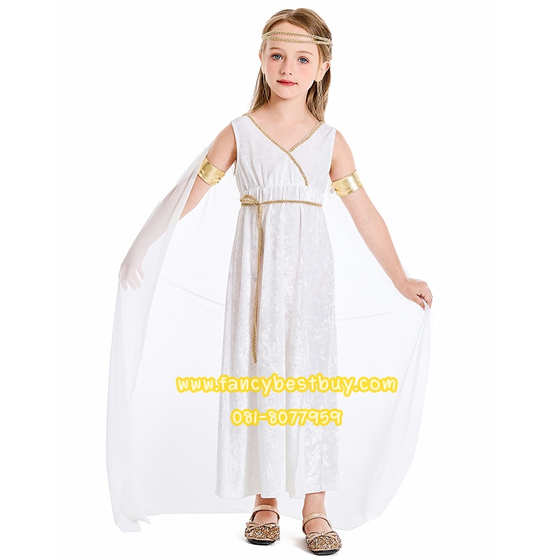 ชุดประจำชาติกรีก ชุดเจ้าหญิงกรีก สำหรับใช้เป็นชุดประจำชาติอาณาจักรกรีก ขนาด S 110-125, M 125-135, L 135-150