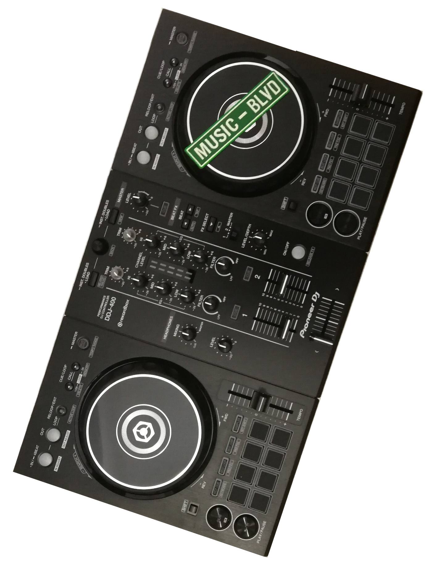 Pioneer DJ DDJ-400 2-deck Rekordbox DJ Controller
