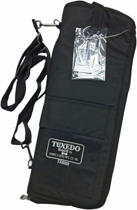 Humes & Berg Tuxedo Stick Bag with Shoulder Strap Black