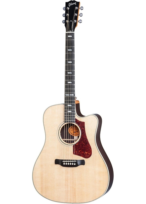 Gibson 2017 HP 735 R Square Shoulder Dreadnought Acoustic-Electric Guitar - Natural