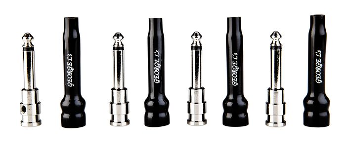 George L's .155 Straight 1/4" Plugs and Jackets (4-pieces)