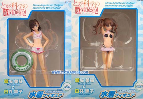 Toaru Kagaku no Railgun Swimsuit Figure Mikoto Misaka & Kuroko Shirai LOT JP (แท้)