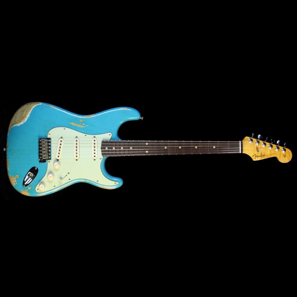 Fender Custom Shop 60 Stratocaster Relic Electric Guitar - Faded Taos Turquoise