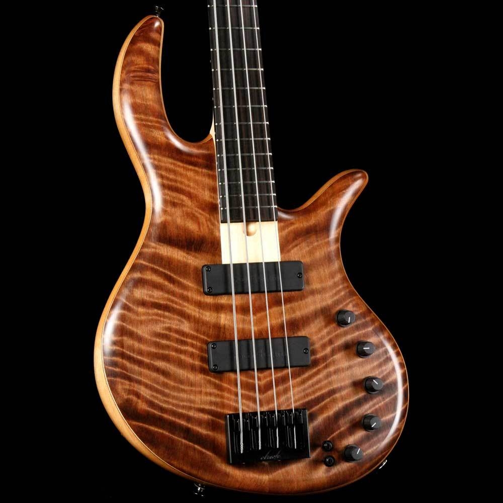 Elrick eVolution Gold Series 4-String Bass Flame Redwood Top - Natural