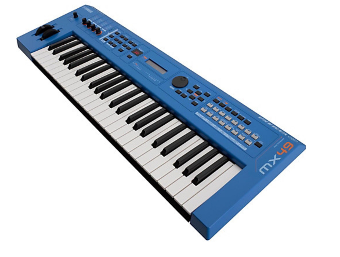 Yamaha MX49 49 Key Music Production Synthesizer Electric Blue