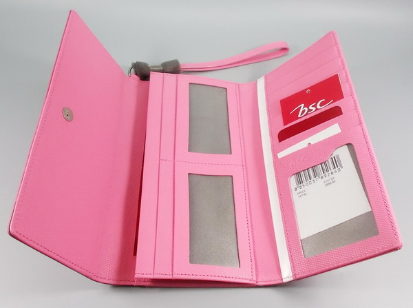 กระเป๋าสตางค์ bsc ม่วง-ชมพู ใหม่ แท้