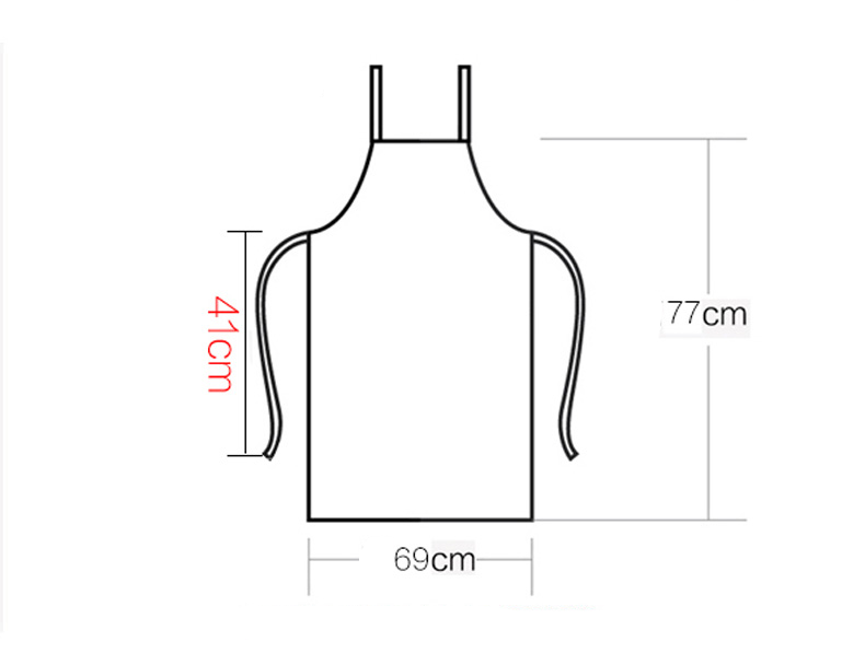ผ้ากันเปื้อนเต็มตัว ผ้ากันเปื้อนสำหรับพนักงานร้านอาหาร ร้านกาแฟ เอี๊ยมกันเปื้อน