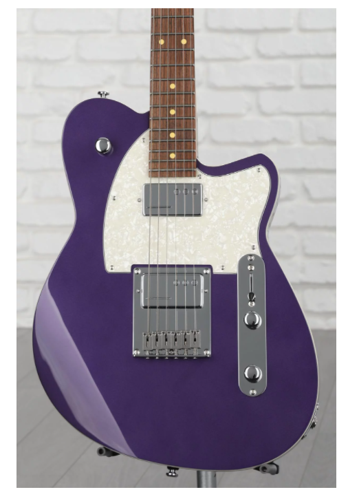 Reverend Crosscut Solidbody Electric Guitar with Maple Fingerboard