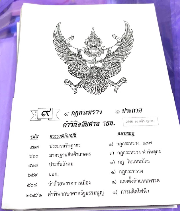 กฎหมายใหม่ปี 2566 ตอนที่ 9