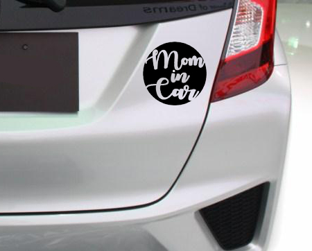 สติ๊กเกอร์ ในรถมีคนท้อง ในรถ สติ๊กเกอร์ MOM IN CAR / MAMA IN CAR / MUM IN CAR