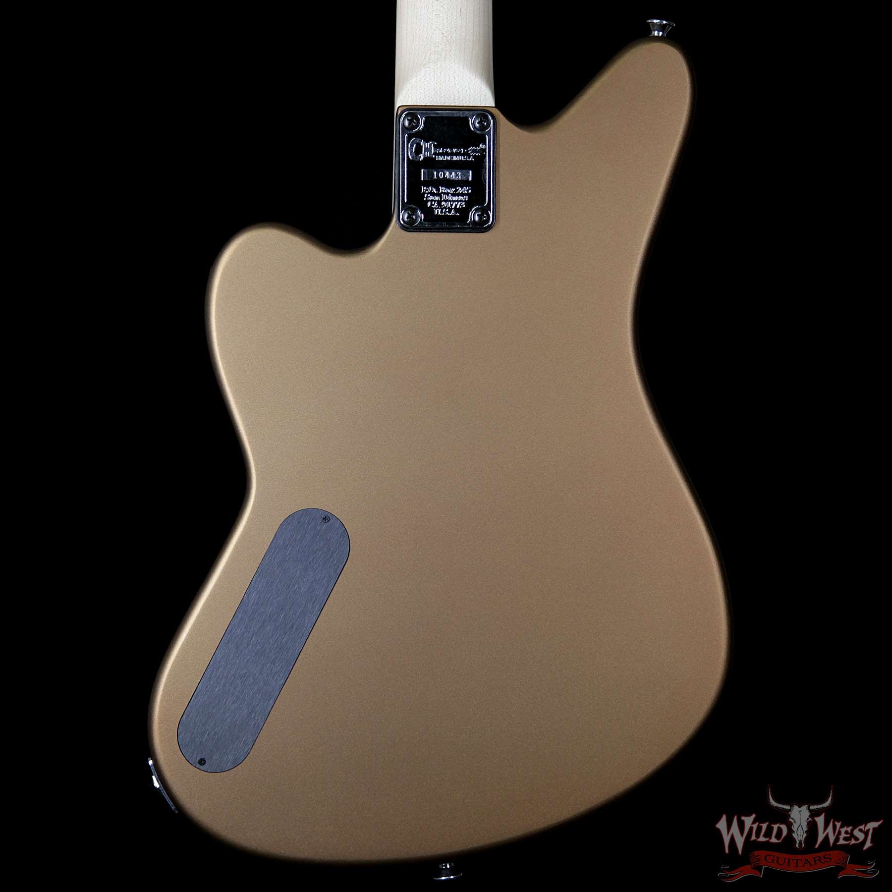 Charvel USA Custom Shop Red Dave Nichols Masterbuilt P90 Surfcaster Dart Swinger Brown