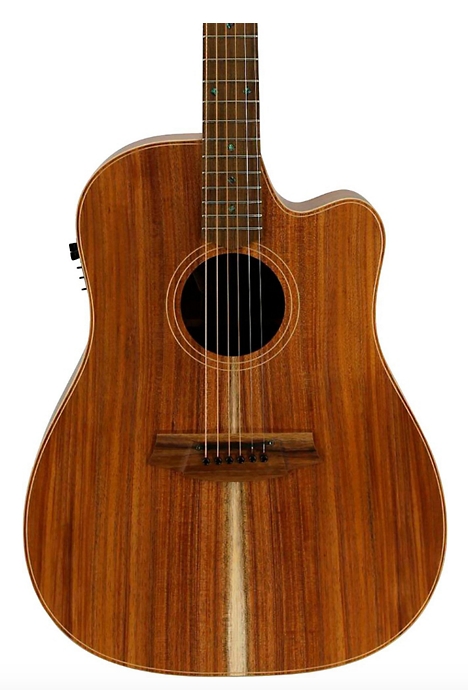 Cole Clark Fat Lady 2 Series Dreadnought Acoustic-Electric Guitar Blackwood Australian-grown - Natural