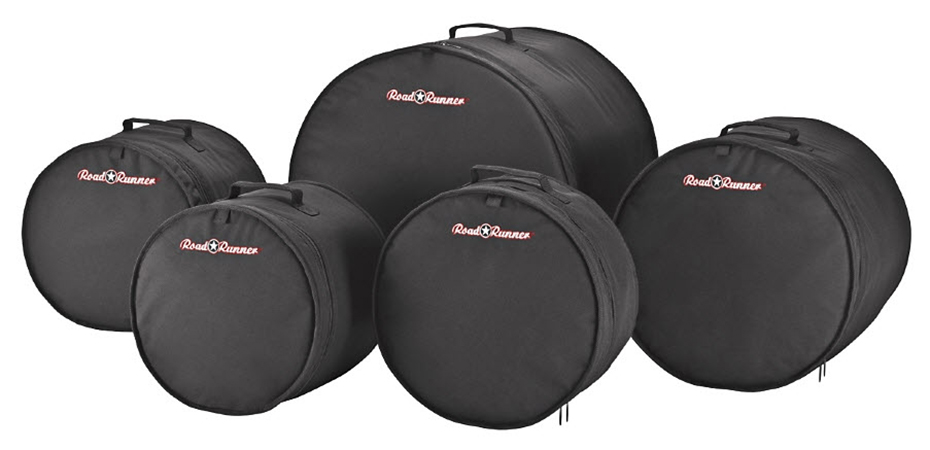 Road Runner 5-Piece Standard Drum Bag Set Black