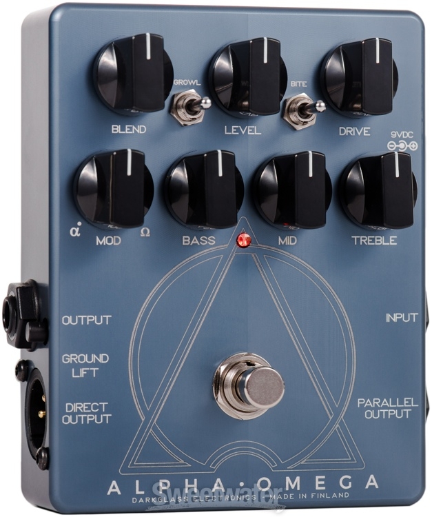 DarkGlass Alpha Omega Dual Bass Preamp OD Pedal