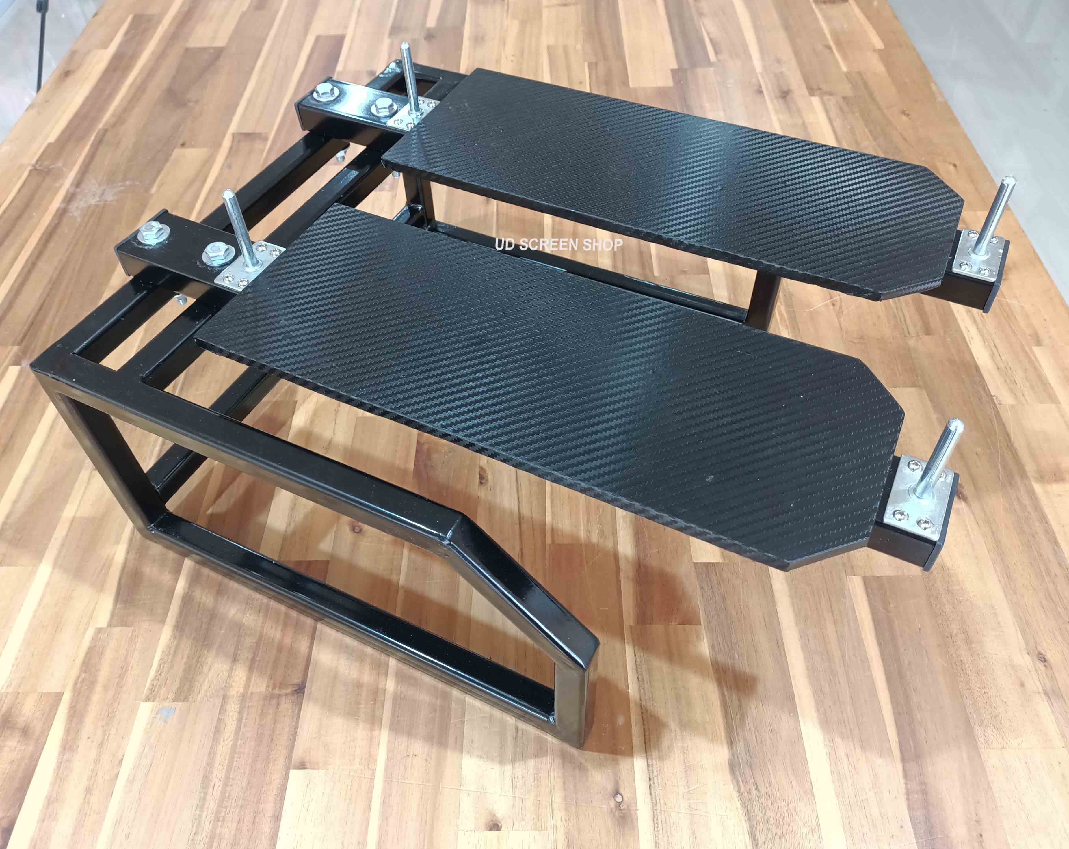 โต๊ะสกรีนแขนเสื้อ 2 แป้น แบบตั้งโต๊ะ