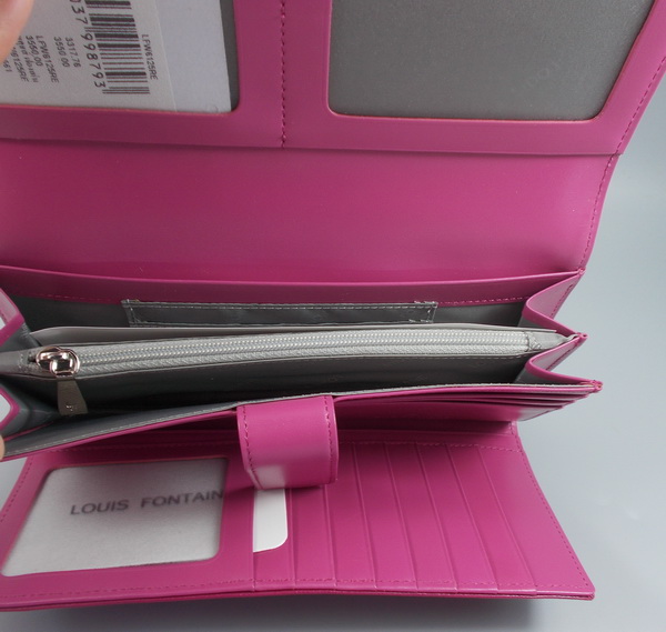 กระเป๋าสตางค์ LOUIS FONTAINE แดงมะเหมี่ยว ใหม่ แท้