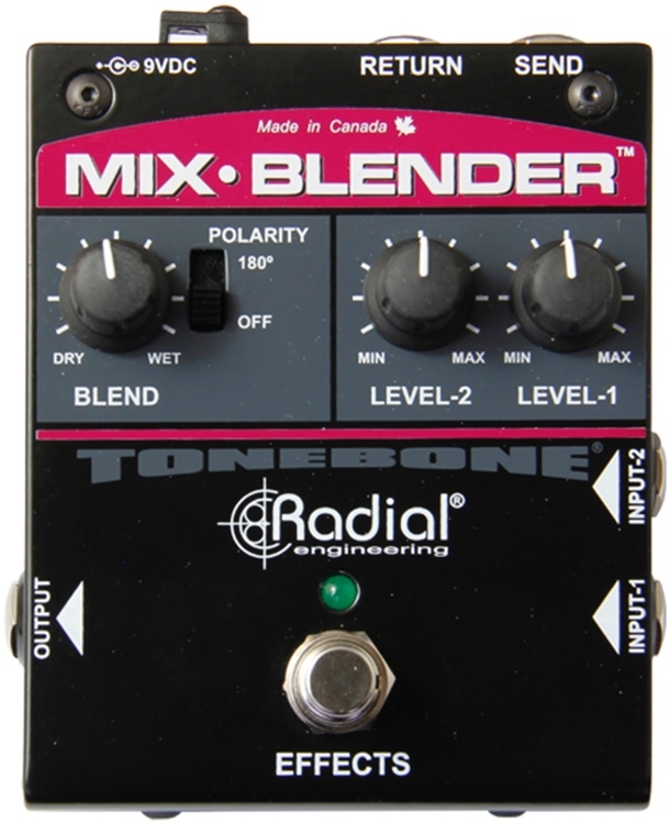 Radial Mix-Blender Dual Instrument Buffer, Mixer, and FX Loop Interface