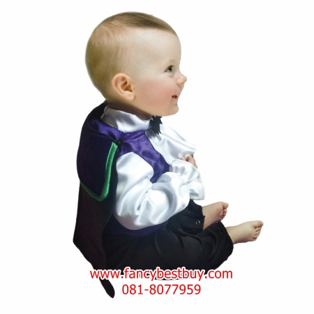 ชุดแวมไพร์เด็กทารก ชุดฮาโลวีน ชุดแฟนซีเด็กทารก สำหรับวันฮาโลวีน ใช้ได้ทั้งเด็กชายหญิง ขนาด S60-70