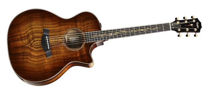 Taylor Grand Auditorium Cutaway All Hawaiian Koa Acoustic-Electric Guitar Shaded Edge Burst