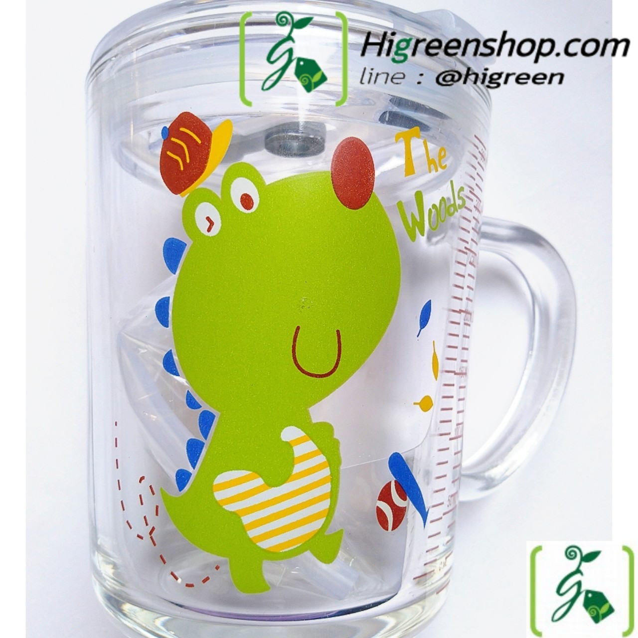 แก้วน้ำไม่หก แก้วยกดื่ม มีหูจับมีฝาปิด แถมหลอดซิลิโคน ลายการ์ตูนน่ารัก 350ml จำนวน 1 ใบ/กล่อง