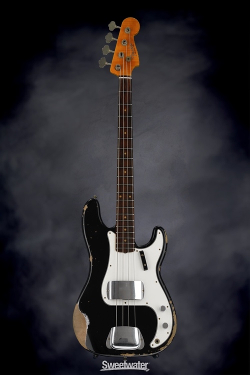 Fender Custom Shop 1962 P Bass Heavy Relic, Black